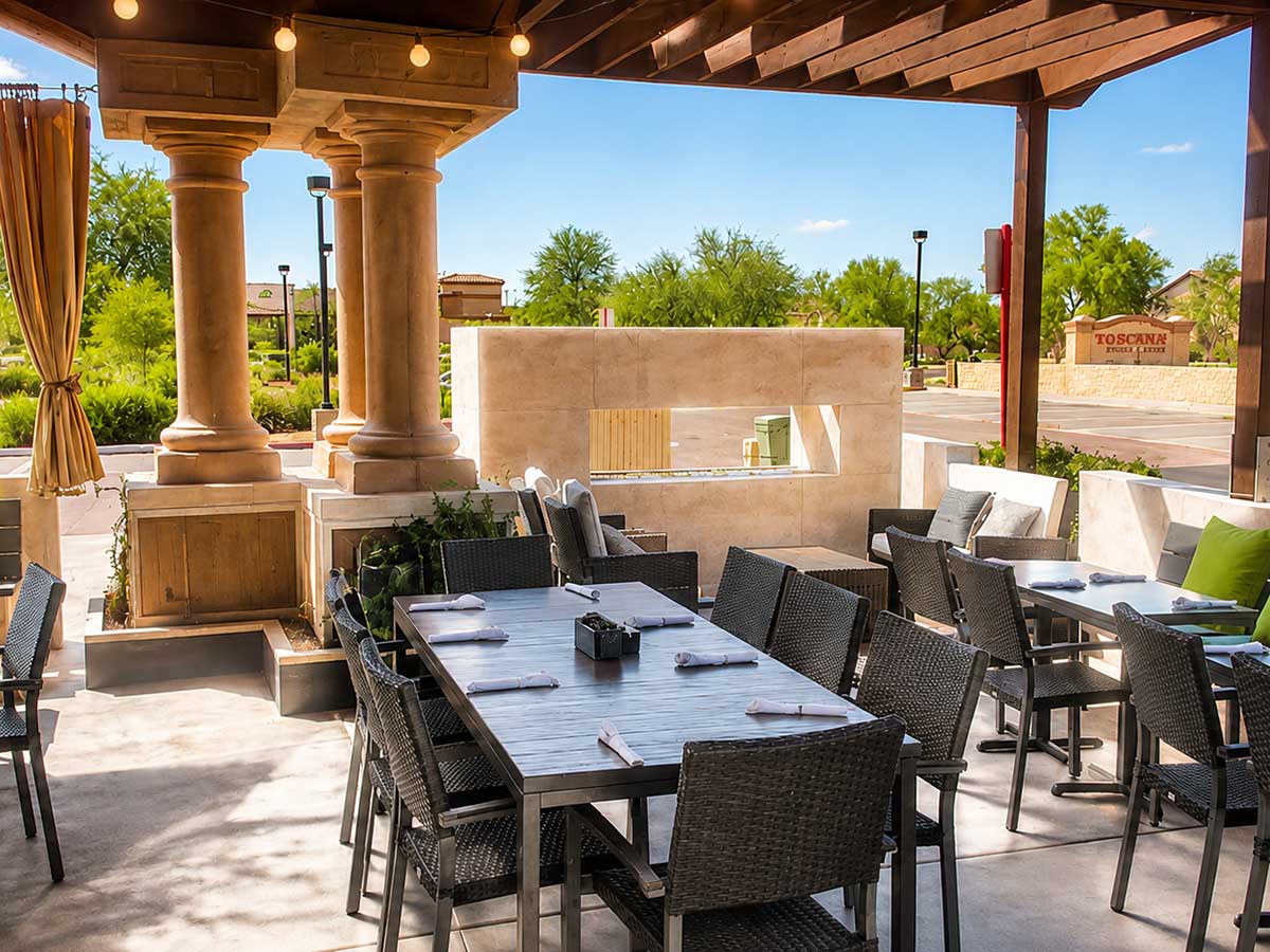 Outdoor Patio Seating at Babbo