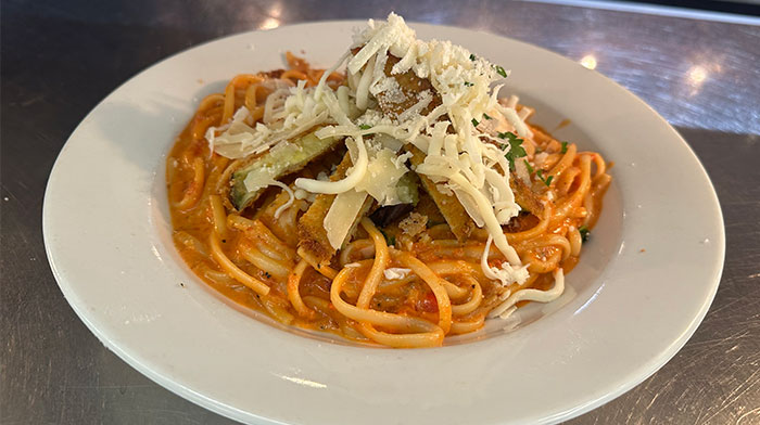 Eggplant Parmesan Linguini